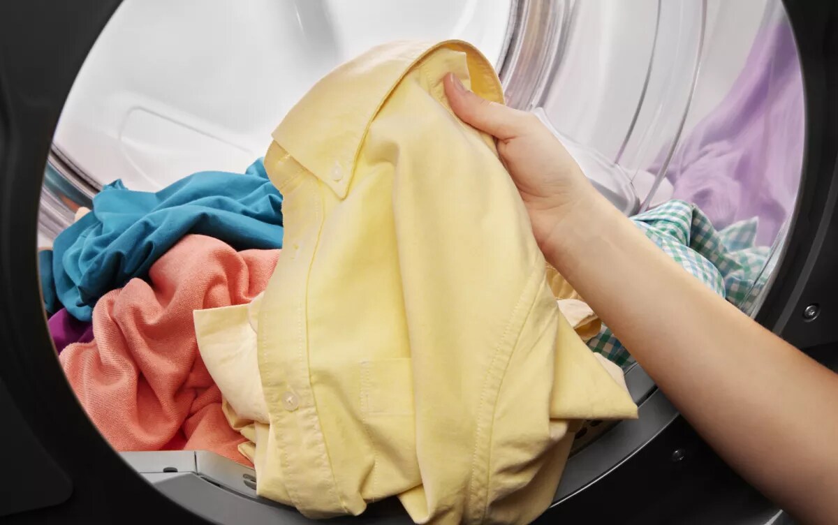 Washer dryer clothes hot and deals wet