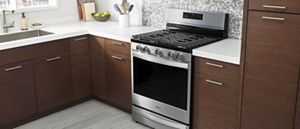 Apartment size shop fridge and stove