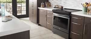 Standard electric range shop size