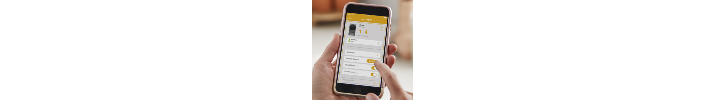 Person using Whirlpool® app