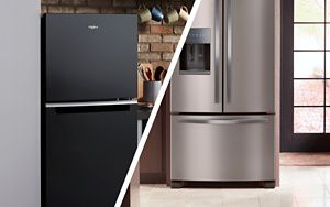 Top Freezer vs. Bottom Freezer Refrigerators Whirlpool