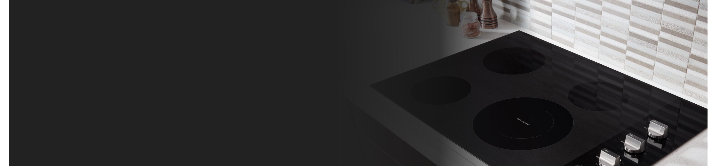 Black Whirlpool® electric cooktop