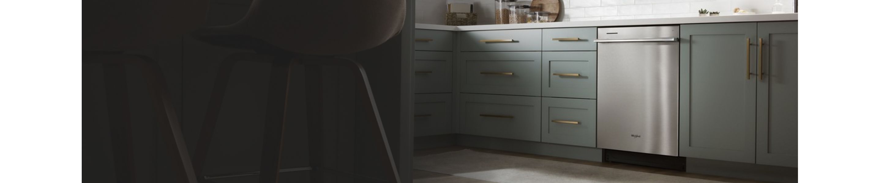  Whirlpool® Dishwasher featured in a kitchen