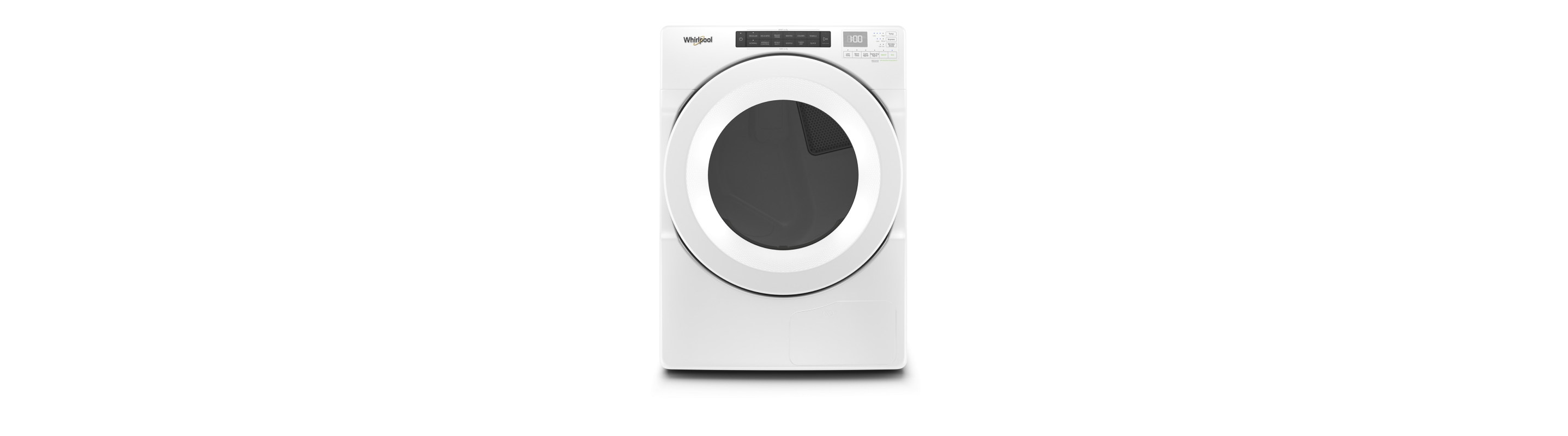 Whirlpool® 7.4 cu.ft Front Load Heat Pump Dryer with Intutitive Touch Controls, Advanced Moisture Sensing