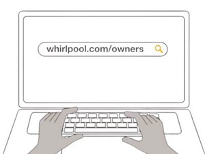 An illustration of a person on their computer