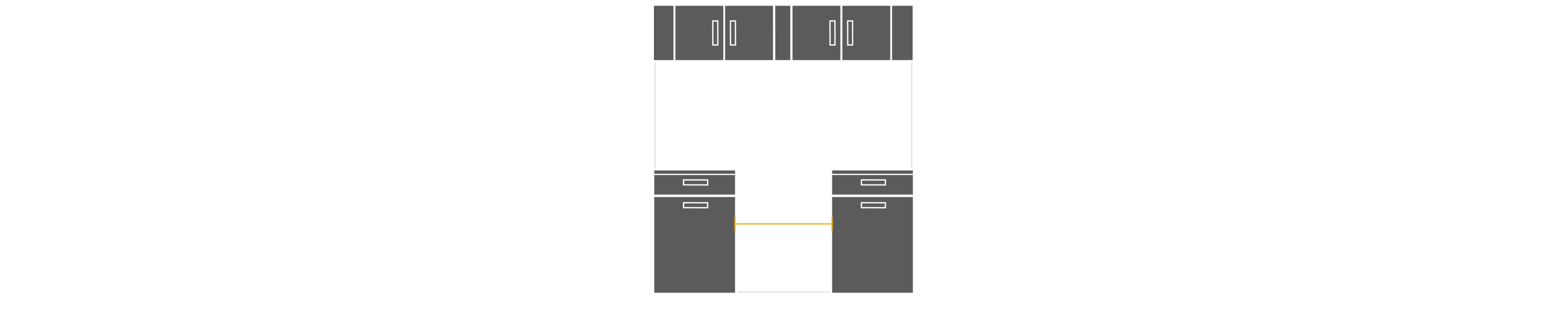 Cabinet cutout width measurement