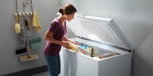 What is the best sales upright freezer for a garage