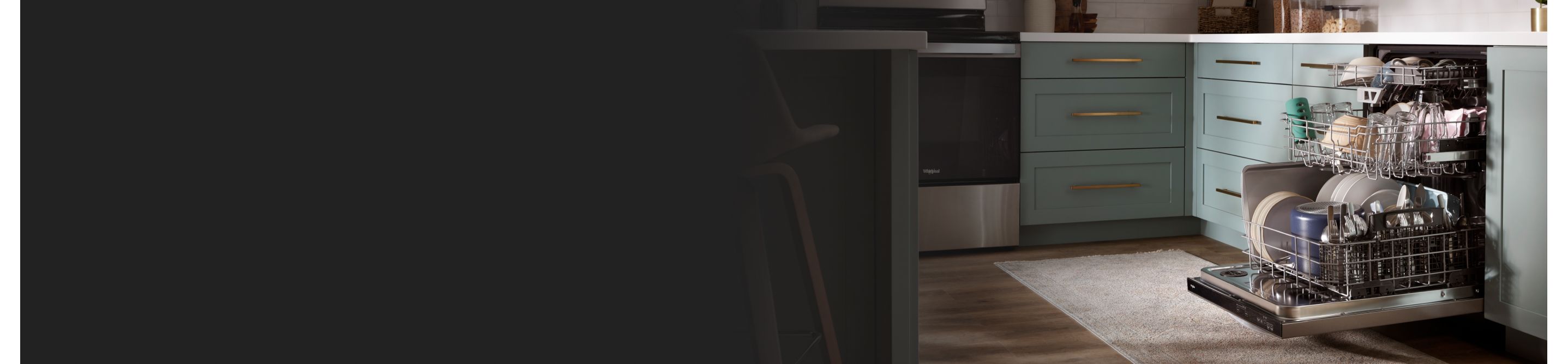 A modern kitchen with Whirlpool® Appliances
