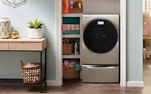 Washer and dryer apartment size top
