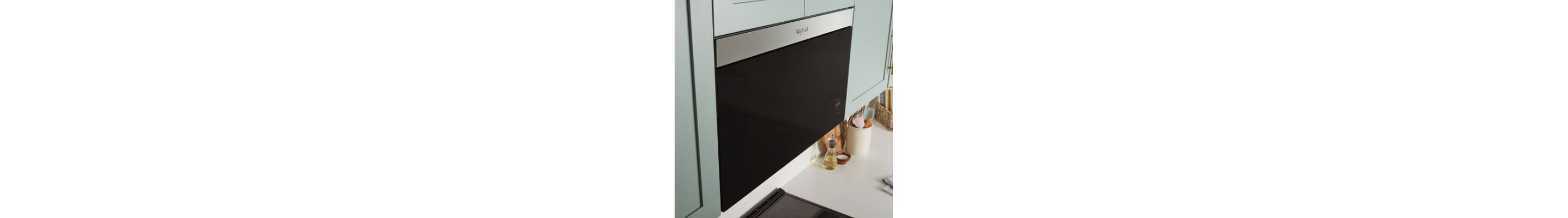 A Whirlpool® Flush-Mount Microwave