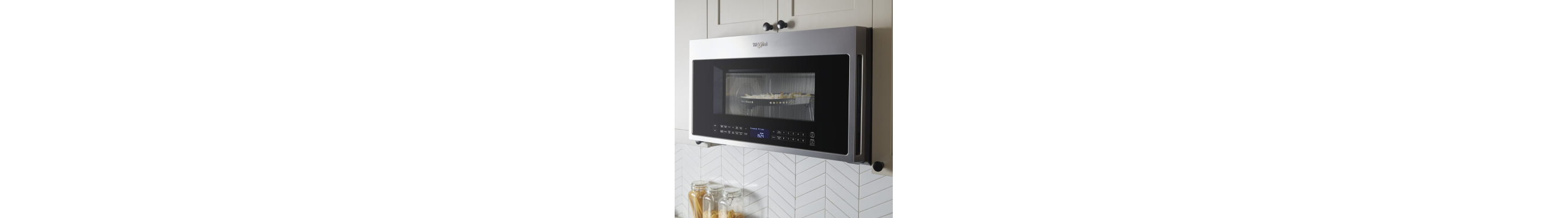 A microwave with food inside