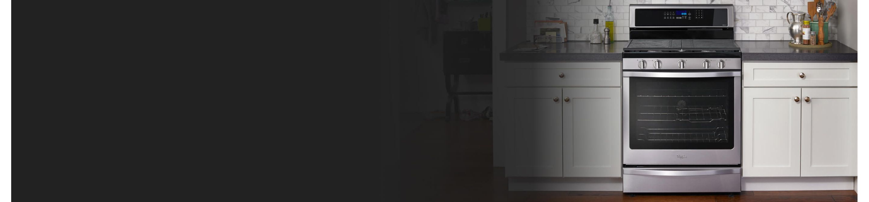 A Whirlpool® oven in a modern kitchen.