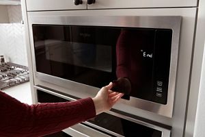 Thin discount wall microwave