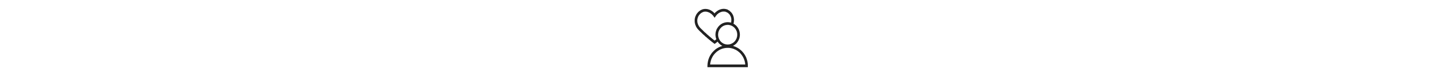 A person and heart icon