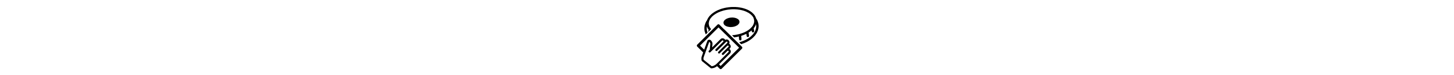 A hand cleaning a burner icon