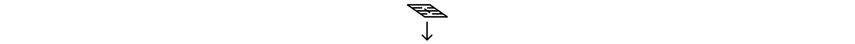 A stove grate and downward arrow icon