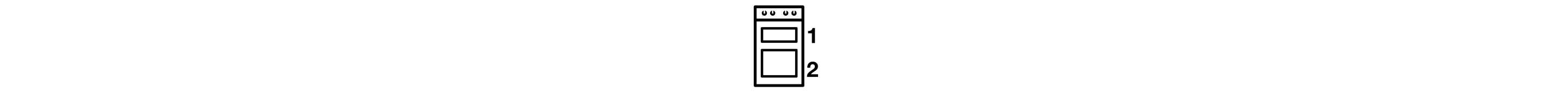A double oven icon