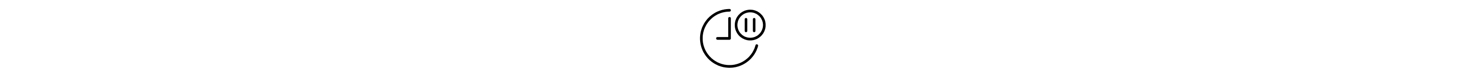 Clock with a pause button icon