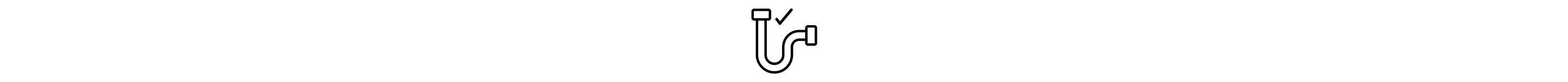 Drain with check mark icon