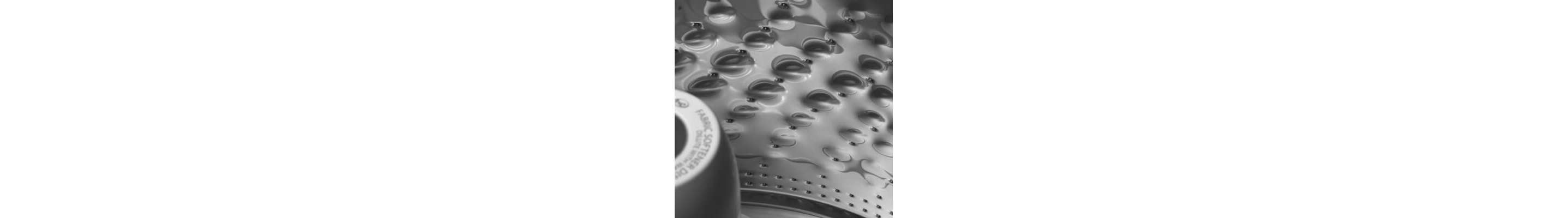 Close up image of the inside of a washer drum