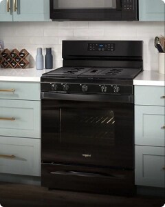 A Whirlpool® Range in an oven