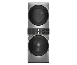 A Whirlpool® Stacked Laundry Center