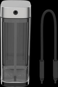 Depósito de leche con tubo y tapa para cafeteras espresso totalmente automáticas KESMC Transparent