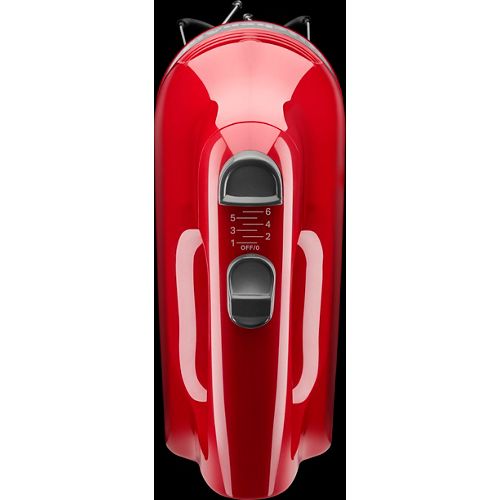 Kitchenaid Hand mixer 5KHM6118BER Empire Red Frontal Open