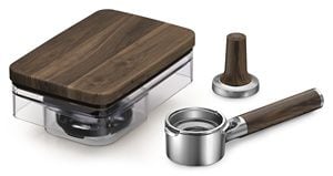 Kit de accesorios de madera de nogal para cafetera espresso KESWAS