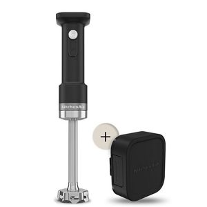 BATIDORA DE MANO INALÁMBRICA CON BATERÍA KITCHENAID GO 5KHBRV71BM Negro mate