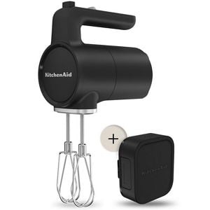 BATIDORA DE VARILLAS INALÁMBRICA CON BATERÍA KITCHENAID GO 5KHMR762BM Negro mate