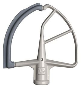 BATIDOR DE BORDE FLEXIBLE PARA BATIDORAS AMASADORAS GRANDES CON BOL ELEVABLE 5KFE7T Blanco