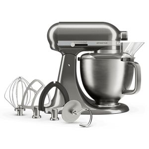 KitchenAid Køkkenmaskine med vippehoved 4,7 l – Artisan Plus - Medallion silver