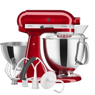 Kitchenaid Plateados/Carne Batidora Amasadora Con Cabezal Inclinable De 4,7L - Artisan Con Accesorios Adicionales - Imagen 5