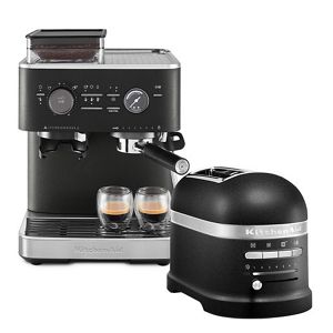 Artisan toaster semi automatic coffee machine set