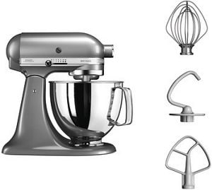 MIXER TILT-HEAD 4.8L - ARTISAN - Contour silver | KitchenAid UK