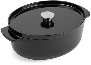 Geëmailleerde Gietijzeren Braadpan Creatieve Pompoen Vorm Oven