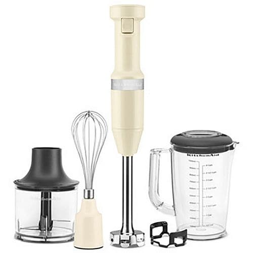Kitchenaid Hand mixer 5KHBV83EAC Amandelwit Kit