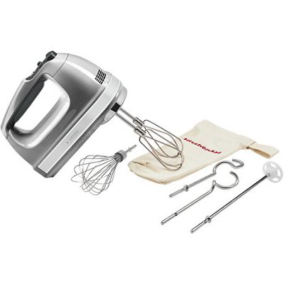 Kitchenaid Hand mixer 5KHM9212ECU Plata moldeado Kit