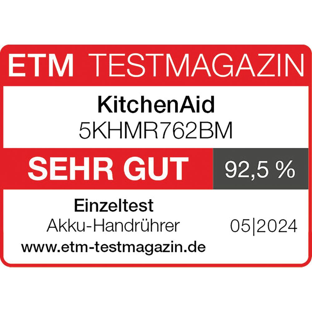 Kitchenaid Hand mixer 5KHMR762BM Matt schwarz Lifestyle Detail