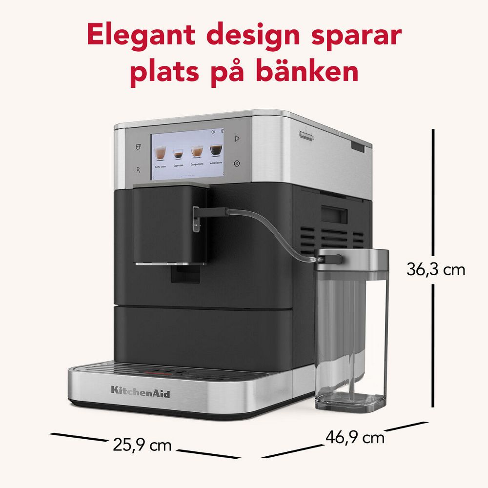 Kitchenaid Coffee machine 5KES8558EBK Cast iron black Lifestyle