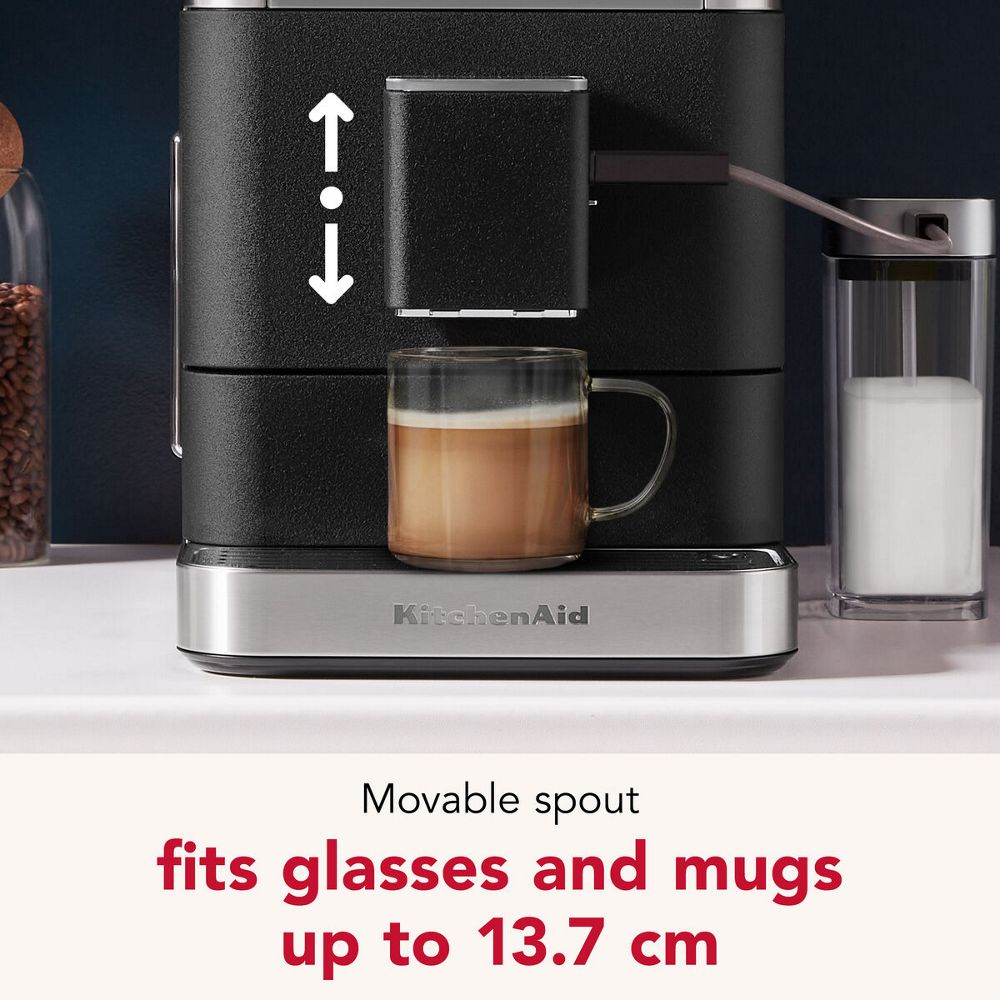 Kitchenaid Coffee machine 5KES8558EBK Cast iron black Lifestyle