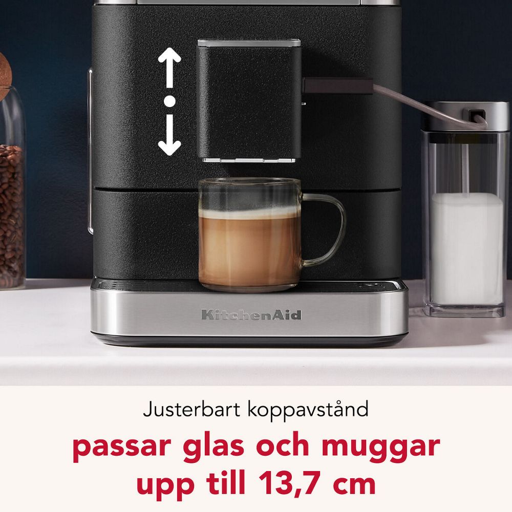 Kitchenaid Coffee machine 5KES8558EBK Cast iron black Lifestyle