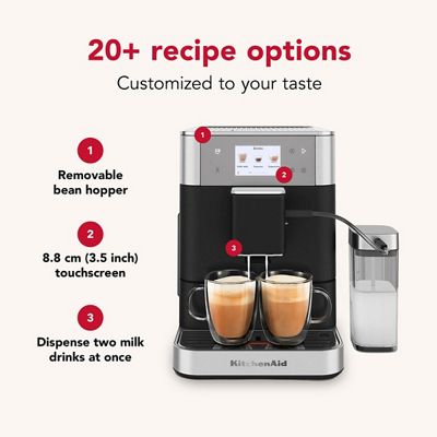 Kitchenaid Coffee machine 5KES8557BBK Cast iron black Lifestyle