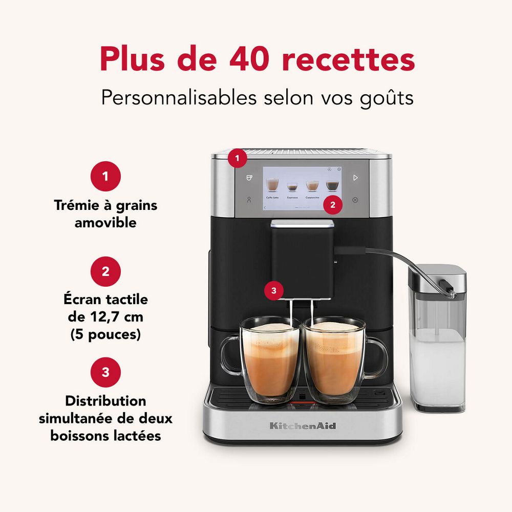 Kitchenaid Coffee machine 5KES8558EBK Truffe noire Lifestyle