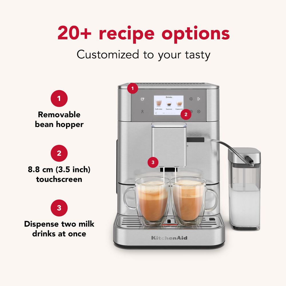 Kitchenaid Coffee machine 5KES8557BSX Stainless steel Lifestyle