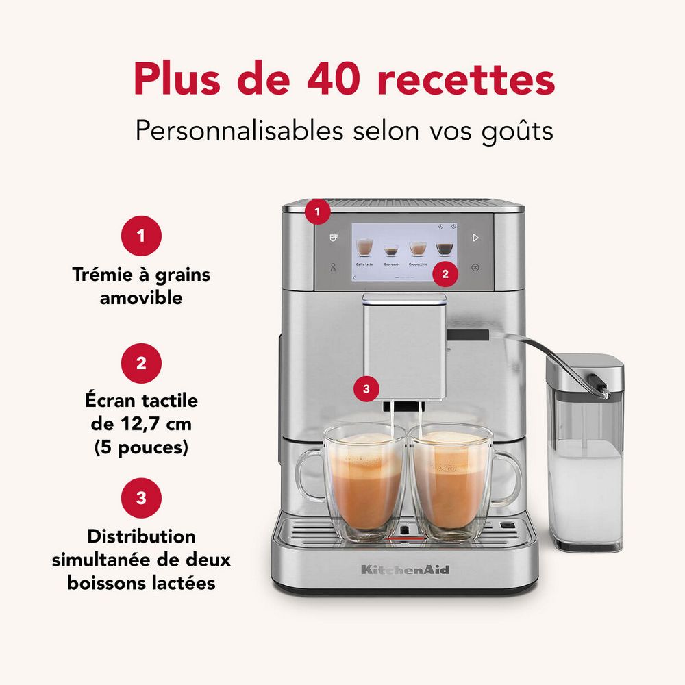 Kitchenaid Coffee machine 5KES8558ESX Acier Lifestyle