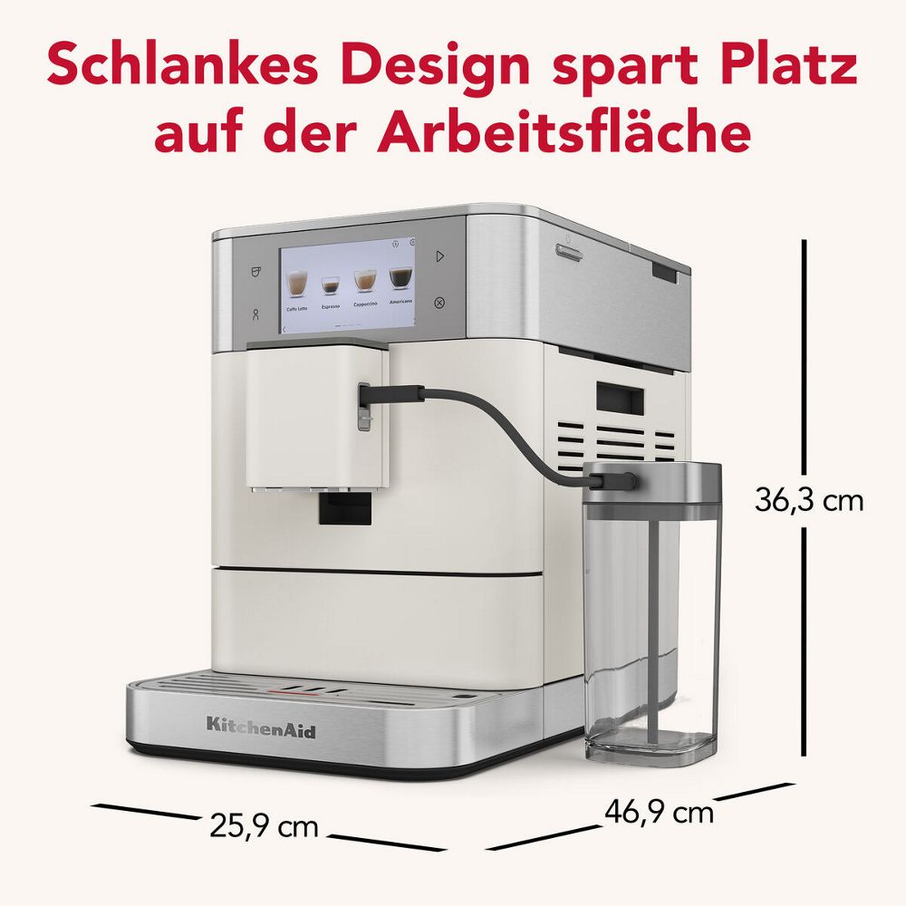 Kitchenaid Coffee machine 5KES8558EPL Porcelain White Lifestyle