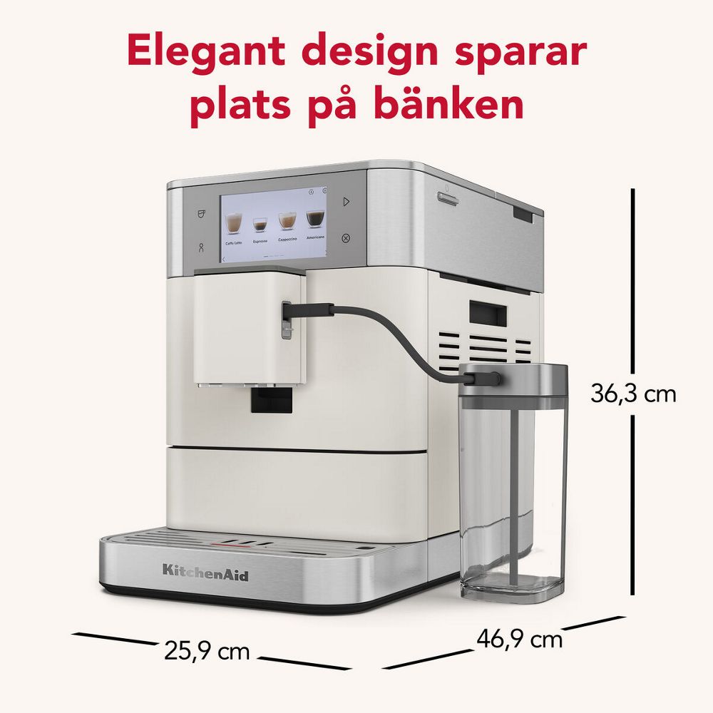 Kitchenaid Coffee machine 5KES8558EPL Porcelain White Lifestyle