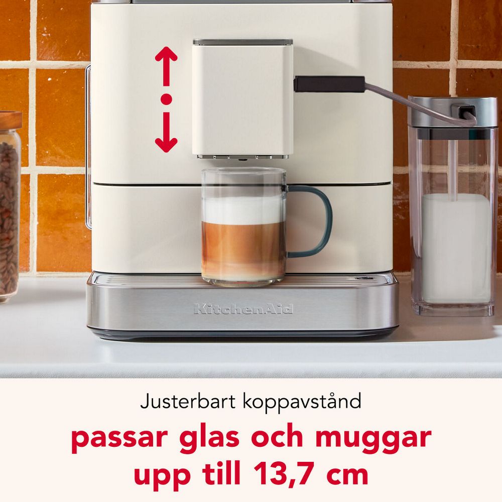 Kitchenaid Coffee machine 5KES8558EPL Porcelain White Lifestyle